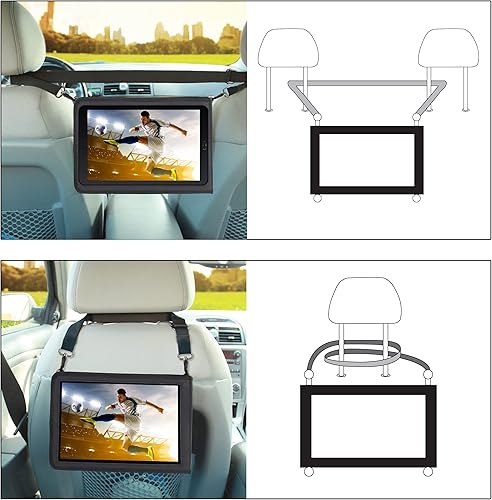 Miniatura 9 de USA GEAR Funda resistente para tableta de viaje de 10 pulgadas con frente abierto, correa de transporte ajustable para el hombro y exterior rígido