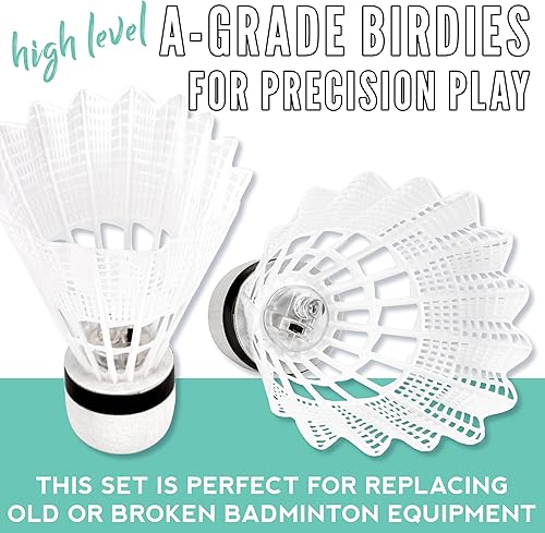 Miniatura 5 de Franklin Sports Badminton Racket + Birdie Set - Replacement Badminton Equipment for Kids + Adults - 2 Player - 4 Player Badminton Racket Sets