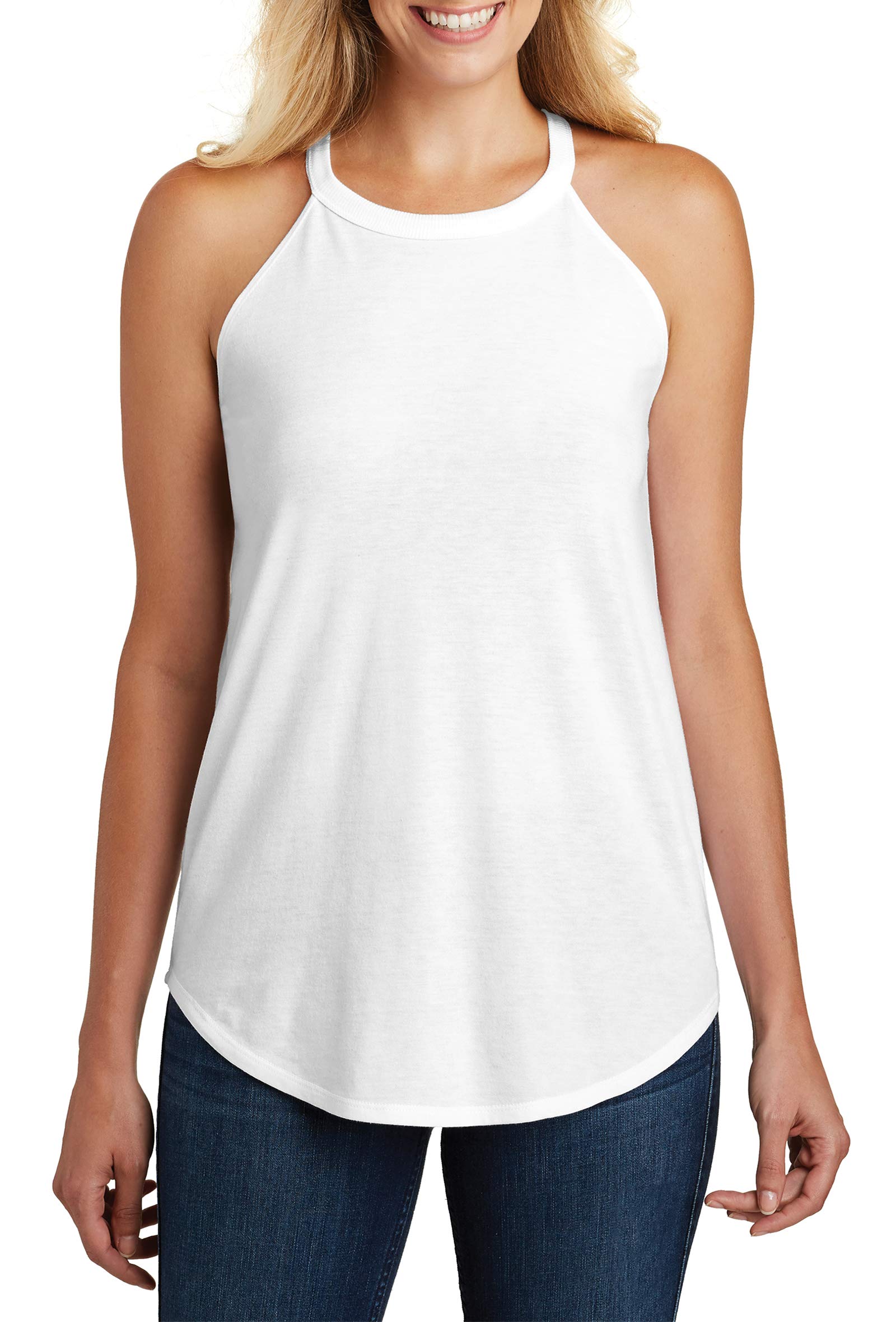 Opna Rocker Tank Tops for Women Workout Tank Tops High Neck Halter Tops for Women