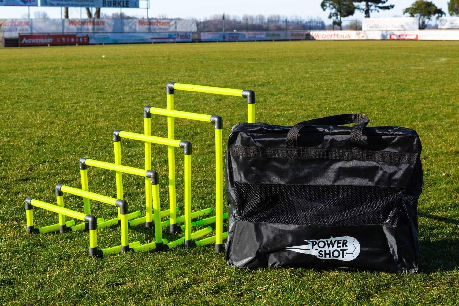 POWERSHOT® Collapsible Hurdles - Set of 6-6 sizes - Agility Training - Speed Training - Sports Equipment