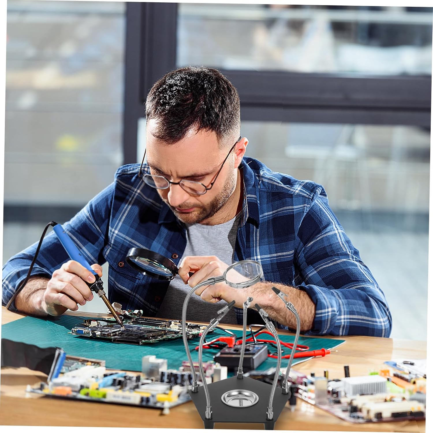 Alipis Soldering Station Fixture Robust Clamp for Pcb Welding Accessories Enhanced Precision