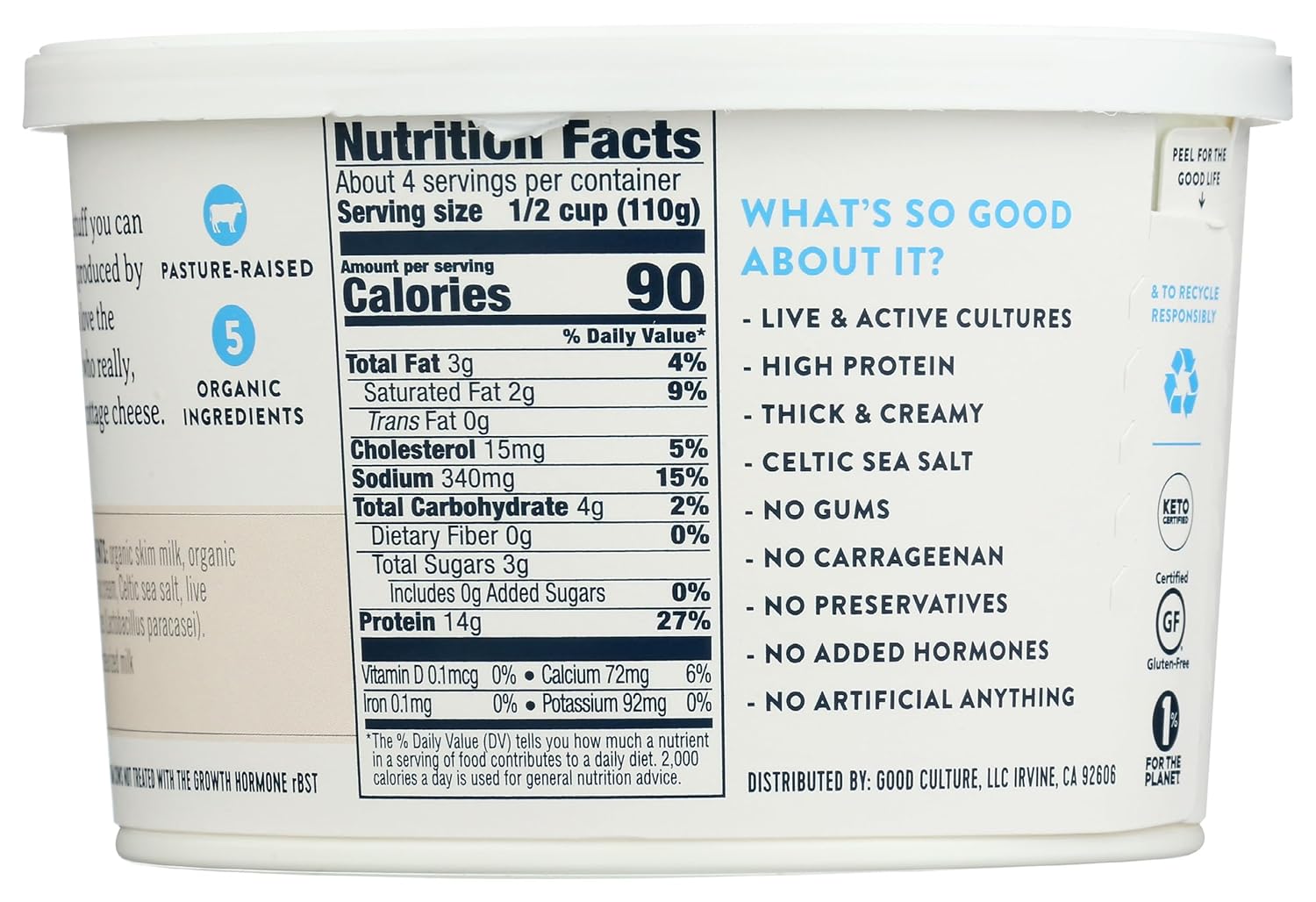 Good Culture Cottage Cheese 2% Low-Fat - Image 3