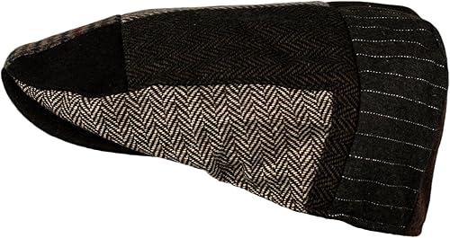 Miniatura 3 de Wonderful Fashion Sombrero de conducción de taxista de tweed de lana de espiga para hombre