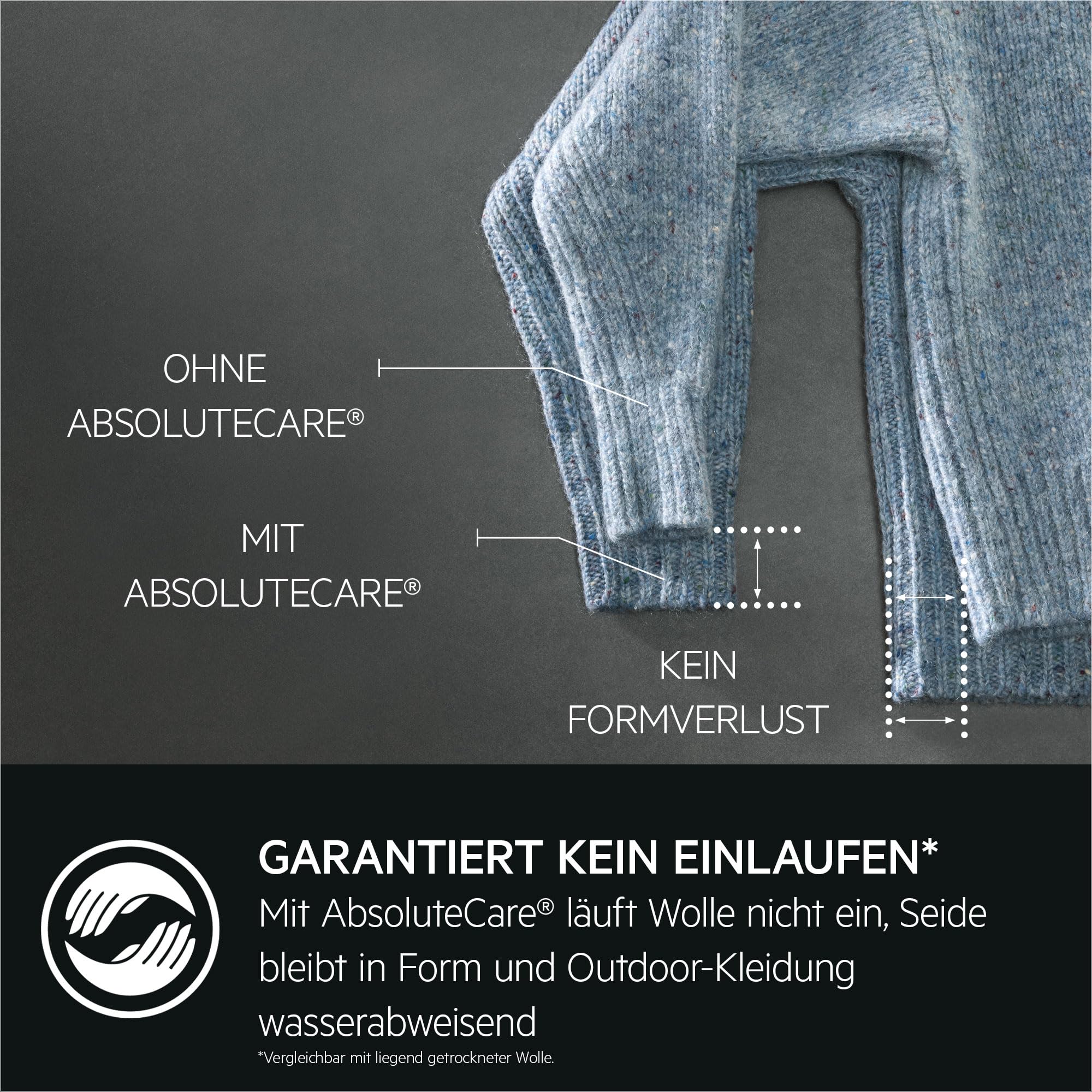 AEG Wärmepumpentrockner 8 kg, Serie 9000: AbsoluteCarePlus Daunentrocknung, Punktgenaue Trockenergebnisse mit 3D-Scan Restfeuchteermittlung, Energiekl. C, Trommelbeleuchtung, TR9H75680
