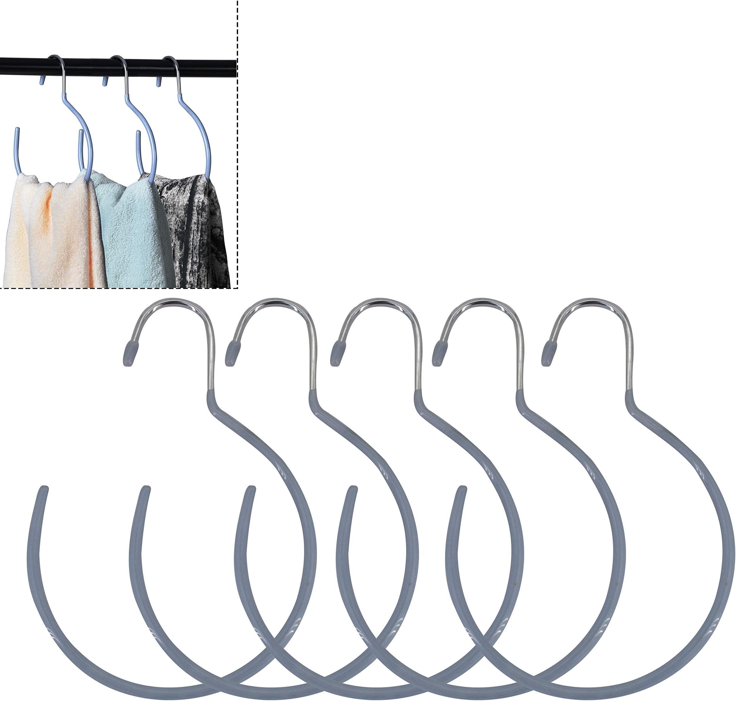 Home Storage Set of 5 Belt Ring Hanger Portable Multi-use Closet Organizer for Belts Ties Scarves