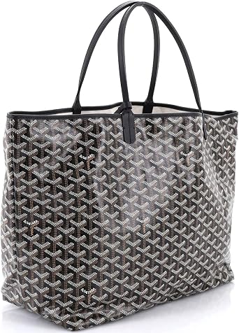 Pre-Loved Saint Louis Tote Coated Canvas GM, Black
