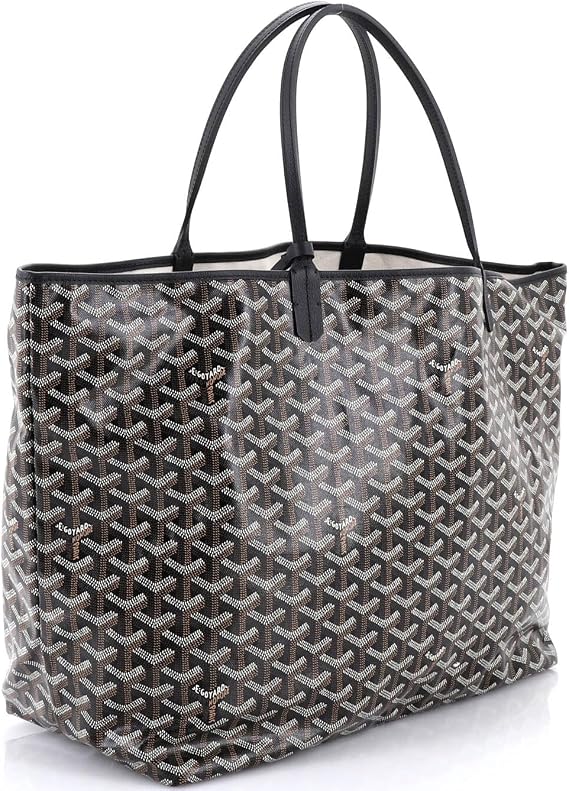 Pre-Loved Saint Louis Tote Coated Canvas GM, Black