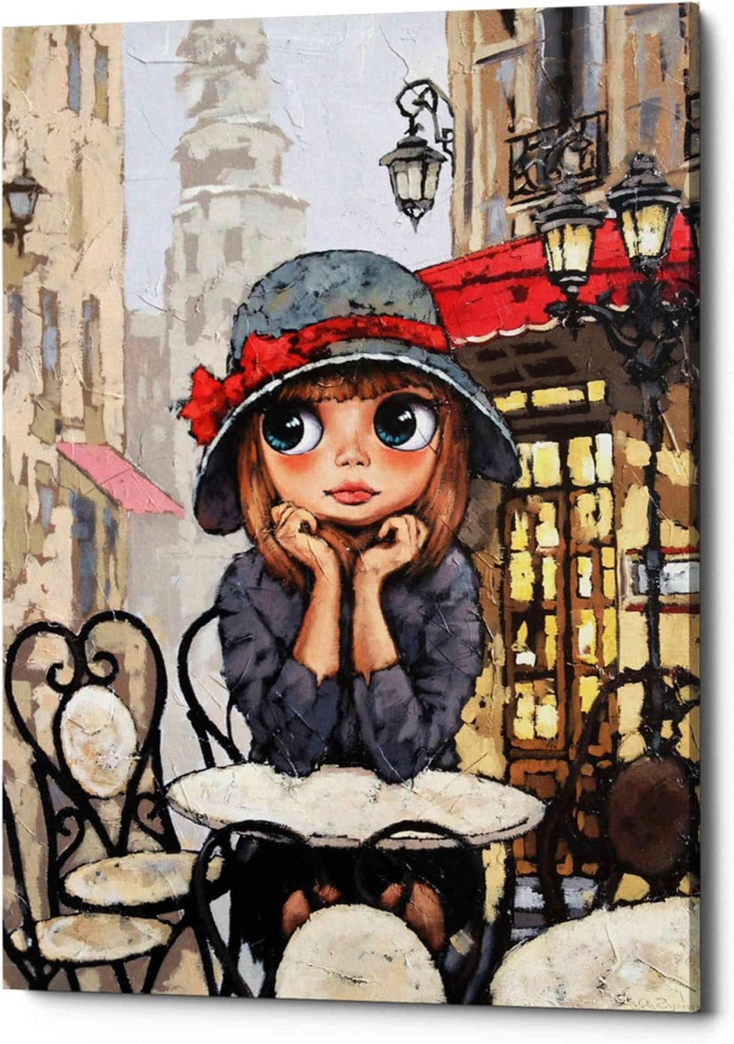 Epic Graffiti 'Morning Coffee' by Alexander Gunin, Canvas Wall Art, 12"x18"