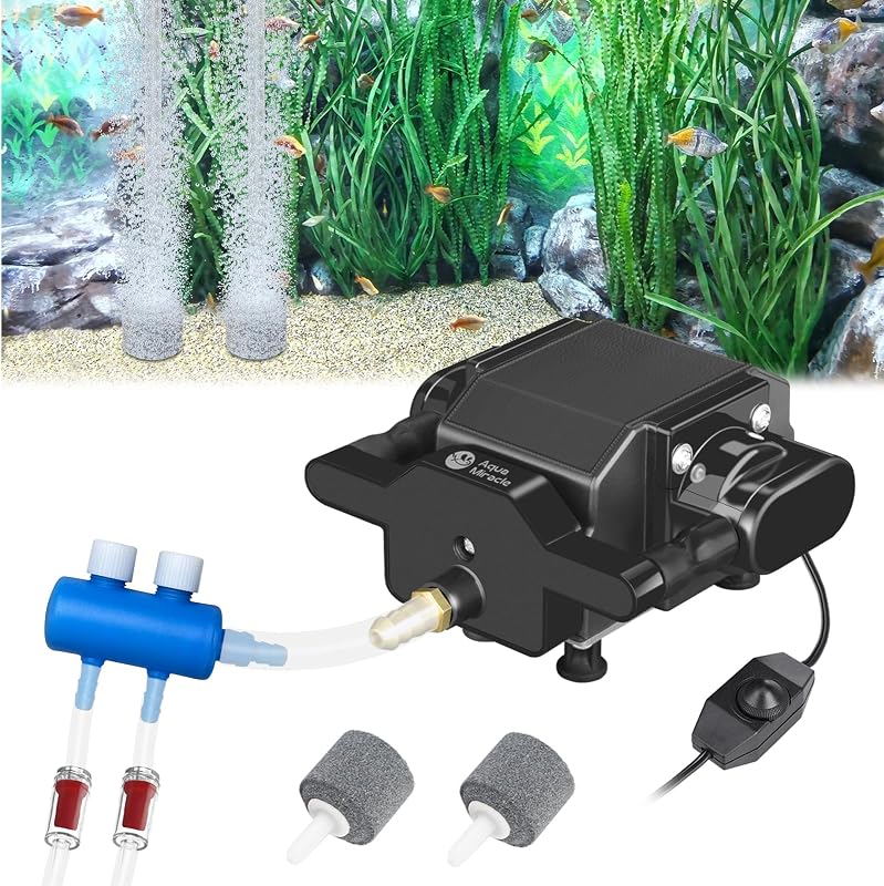 Bomba de Ar para Aquário AquaMiracle com Vazão Ajustável, 6 W, Modelo NP10A