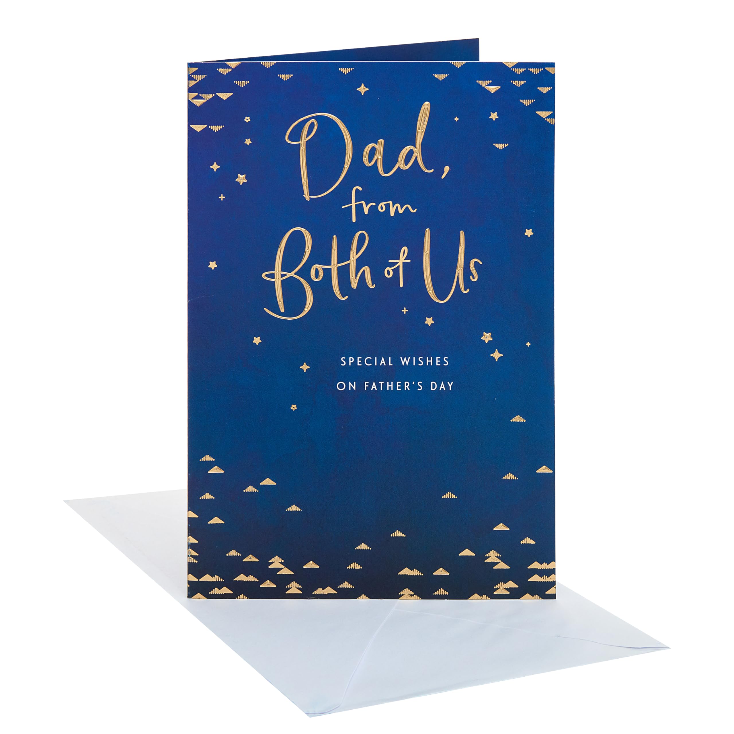UK Greetings | Father's Day Card for Dad From Both | Card for Dad, Grandad, Husband | Him, Boys, Men | Cute Design | With Envelope | 16.5 x 25.4 cm