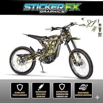 Light Bee Graphics Kit for Sur-Ron | Custom Vinyl Sticker Set
