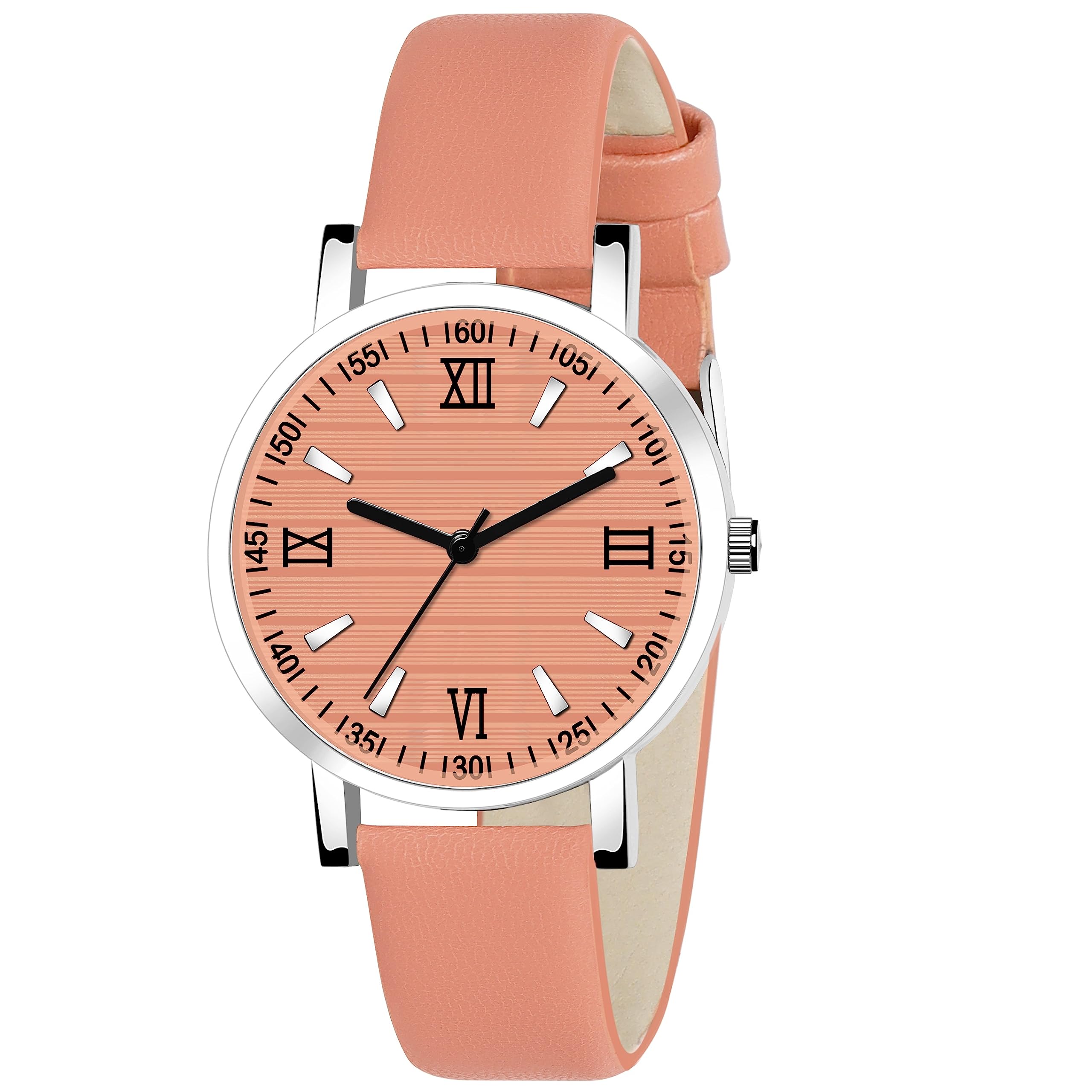 SATNAM ART Womens Metal Bezel Claspy Buckle Metal Case Analogue Watch-Pack of 1 (S-C-1056_Peach) (B0CCLCSX1W) Amazon Price History, Amazon Price Tracker