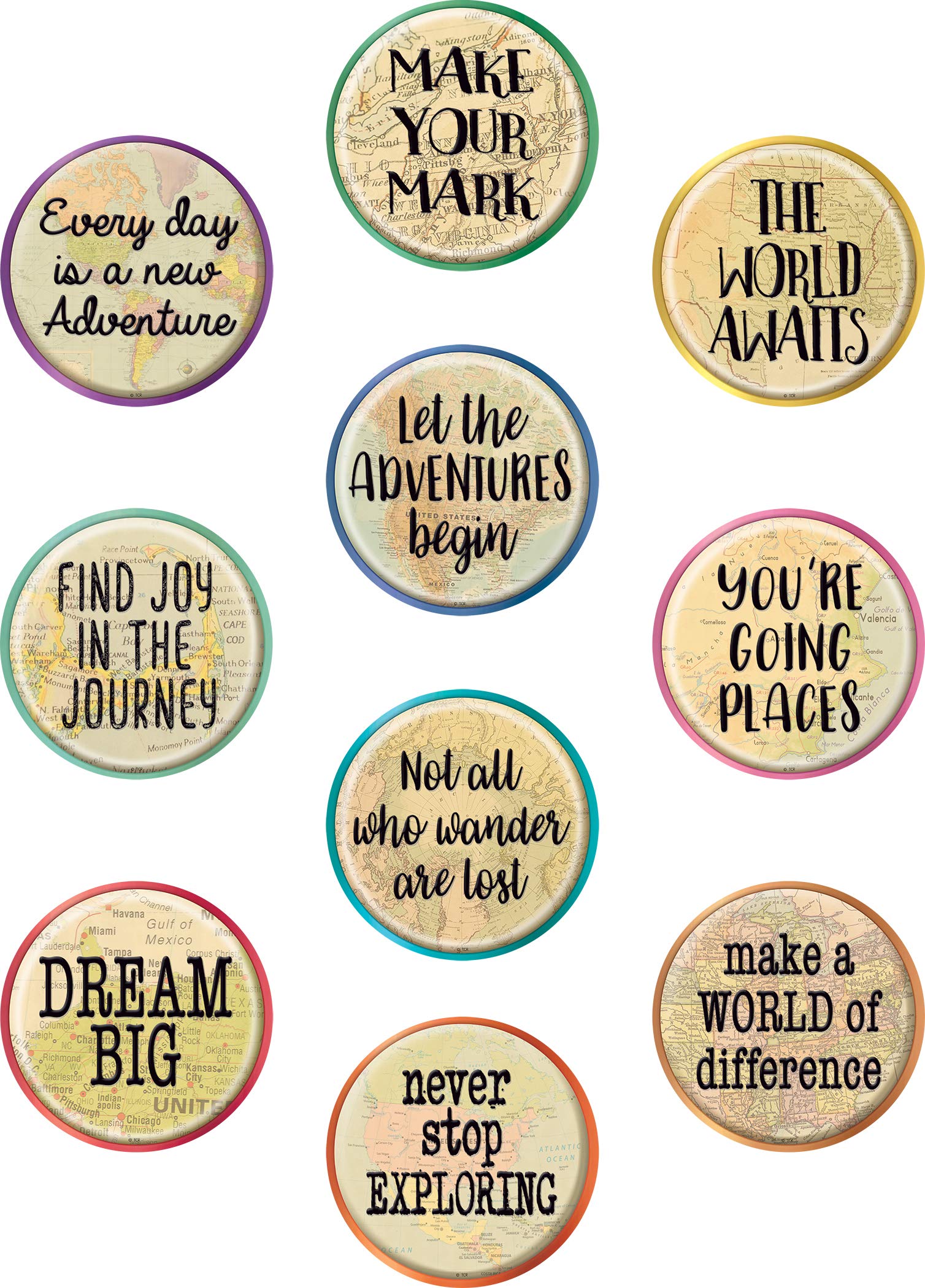 Teacher Created Resources Travel The Map Positive Sayings Accents (TCR8809)