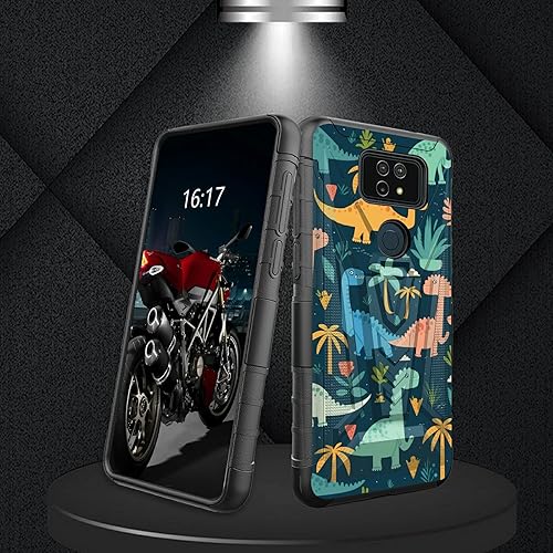 Miniatura 36 de AT&T Calypso 2 (U319AA) Funda con protector de pantalla de vidrio templado resistente con función atril integrado para debut de críquet, ciervo