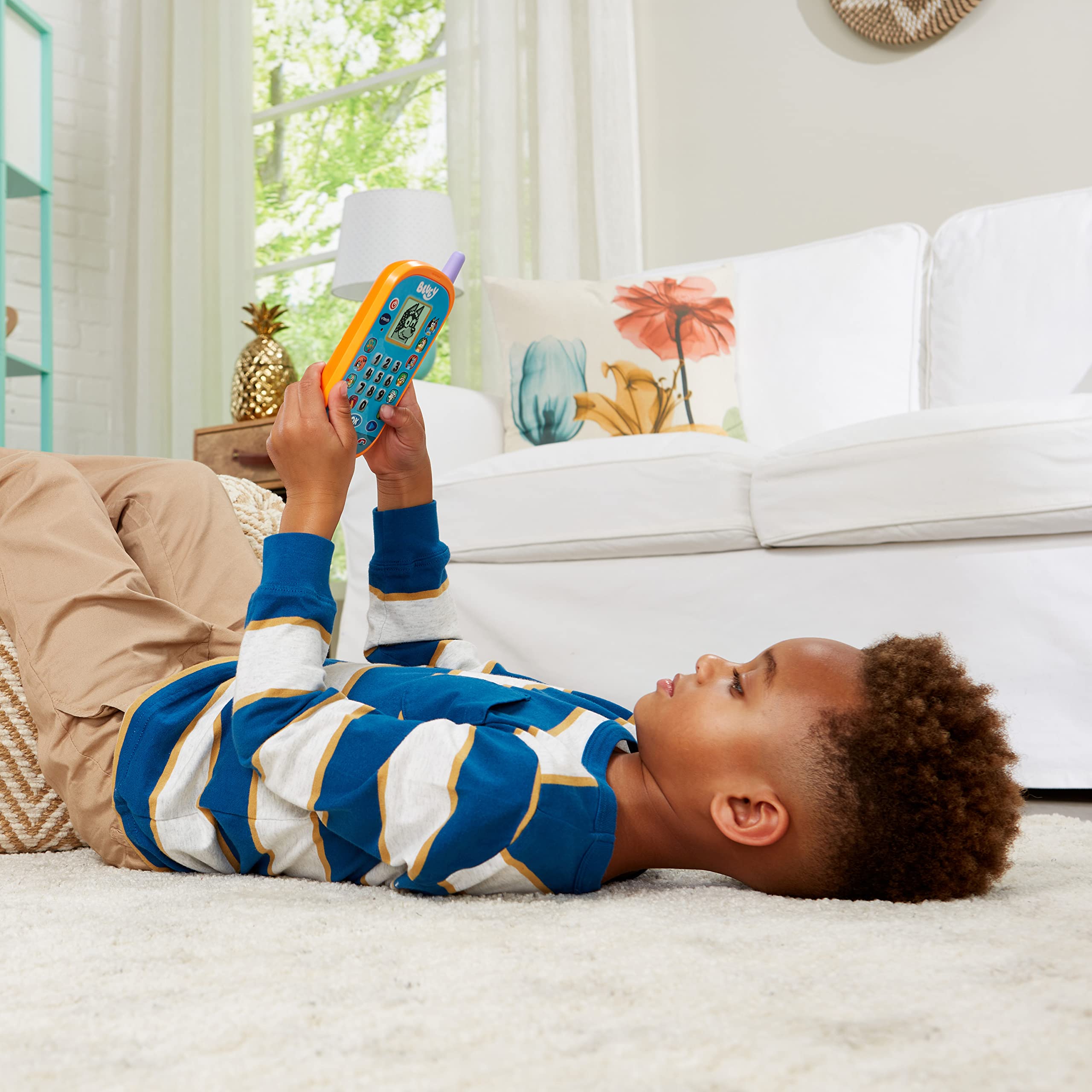 VTech - Bluey, Le Smartphone Éducatif, Téléphone Portable Enfant avec Écran Rétroéclairé, 4 Jeux, Jouet Interactif, Cadeau Enfant de 3 Ans à 7 Ans - Contenu en Français