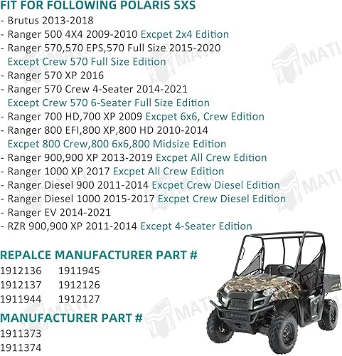 Miniatura 2 de Pinza de freno trasera izquierda derecha para Polaris Ranger Crew 570570-4 Ranger 570 800800 XP800 HD Ranger 900900 XP Ranger 900 Diesel 1000