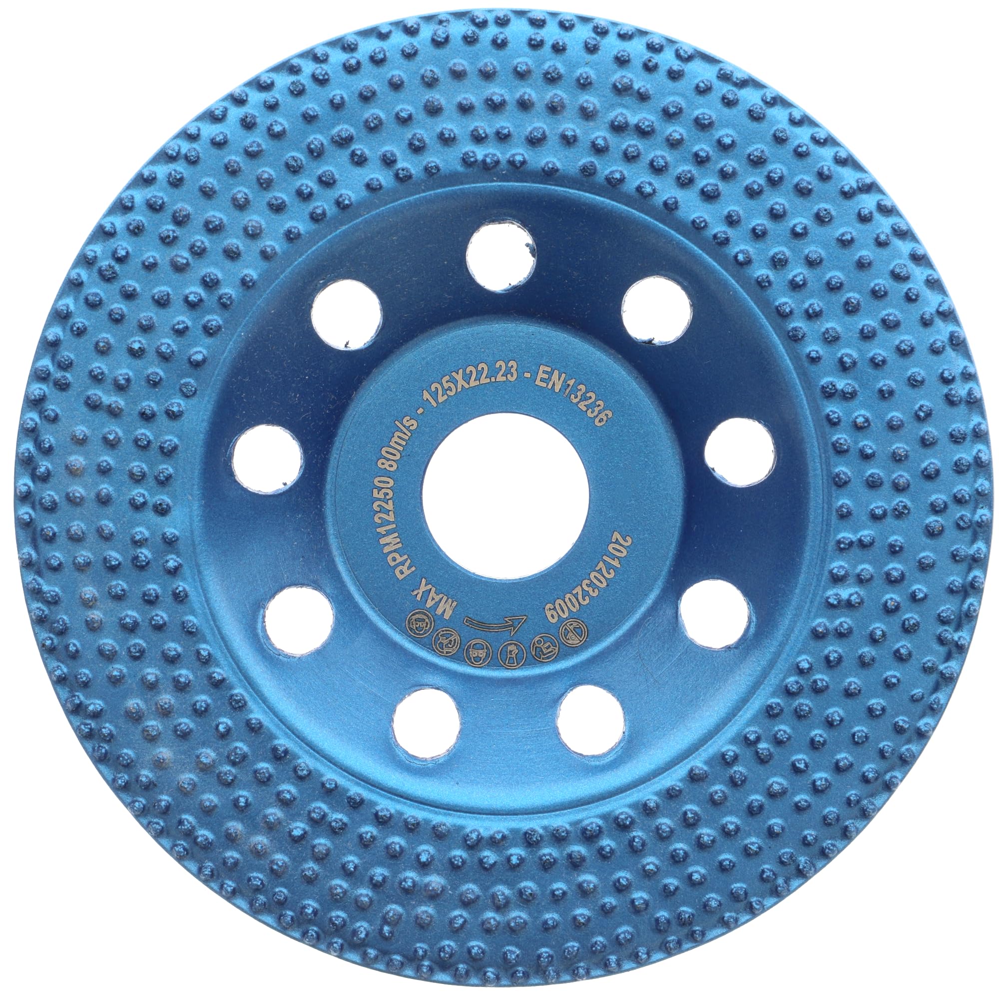 PRODIAMANT Olla de lijado profesional de diamante de 125 mm x 22,2 mm, para pintura de hormigón, pintura, pintura de fachada y residuos de pintura en paredes y suelos, revestimiento de diamante muy