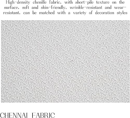 Miniatura 6 de Juego de 2 sillas de comedor modernas, sillas de comedor tapizadas de mediados de siglo con patas de metal, juegos de mesa y sillas, silla de Beige