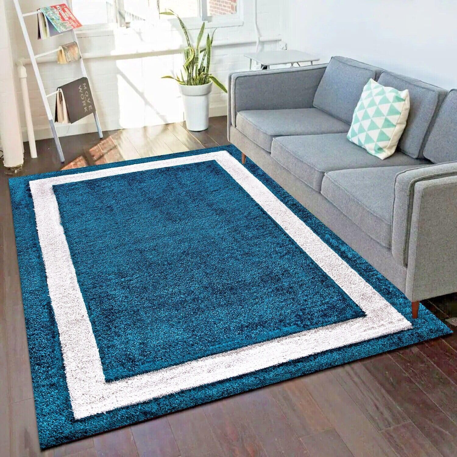 Online Bedding trani Modern Rugs Living Room - Luxury Soft Area Rugs For Bedroom - Machine Washable traditional rugs (Zamarut, 60 x 110 cm)