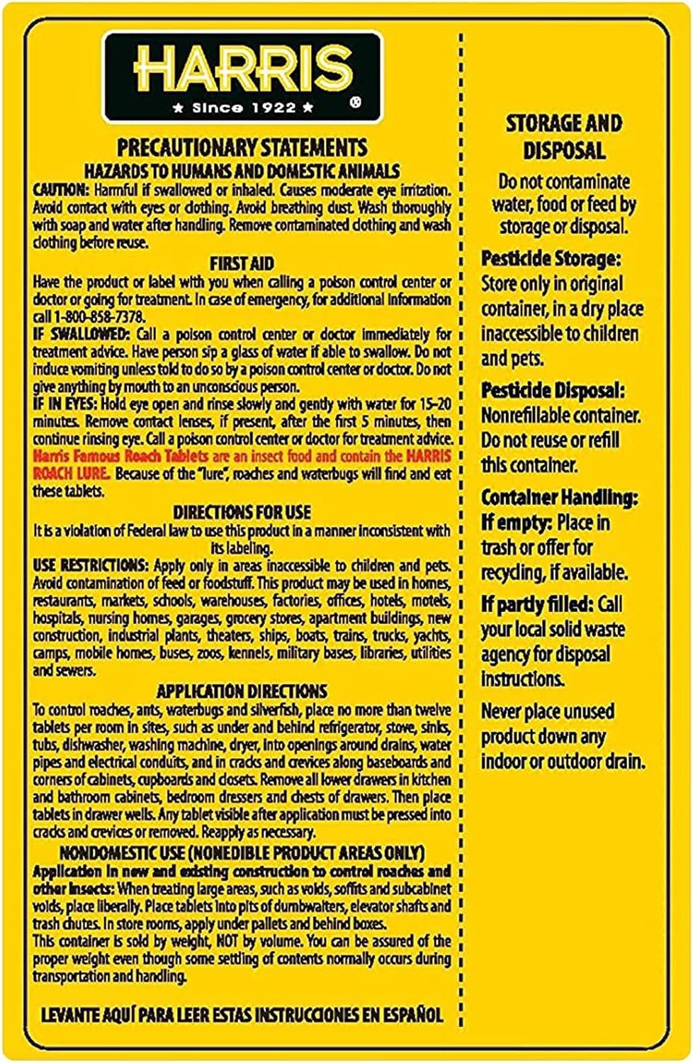 Roach & Silverfish Killer Tablets (6oz), 145+ Tablets Included, Treats a Minimum of 12 Rooms - 3 Packs Included