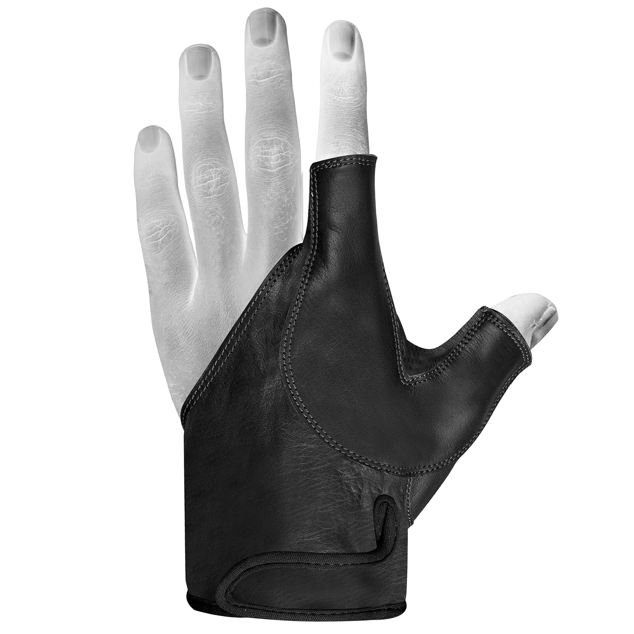 Daskz Leathers Archery Bow Glove – 100% Leather Half Thumb & Index Finger – Right or Left Hand – Traditional Shooting Glove for Precision & Comfort