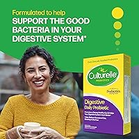 Vista 4 de Culturelle Cápsulas probióticas diarias para hombres y mujeres, cepa probiótica más estudiada clínicamente, salud digestiva e intestinal, apoya