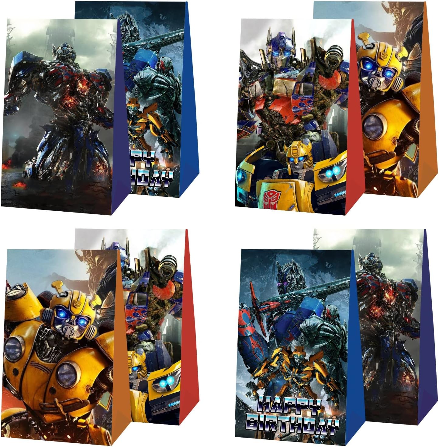MNSWR 12pcs Transformers Party Favor Gift Bags Goodie Bags