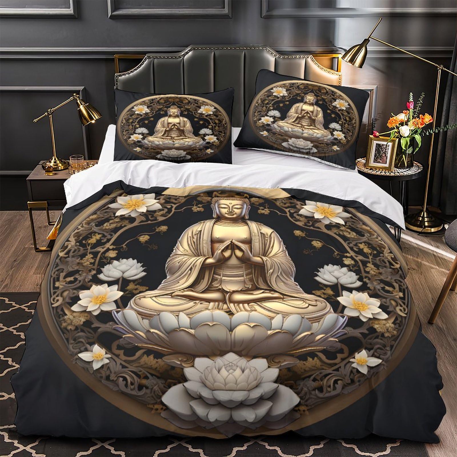 Parure de lit Boxer 3D housse couette microfibre respirante 260x220