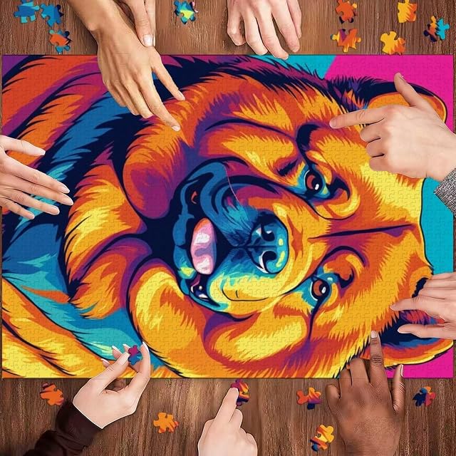 Foto 5 de 6 de Rompecabezas de 1000 Piezas para Adultos, diseño de Chow Chow, Juego Familiar, difícil y desafiante