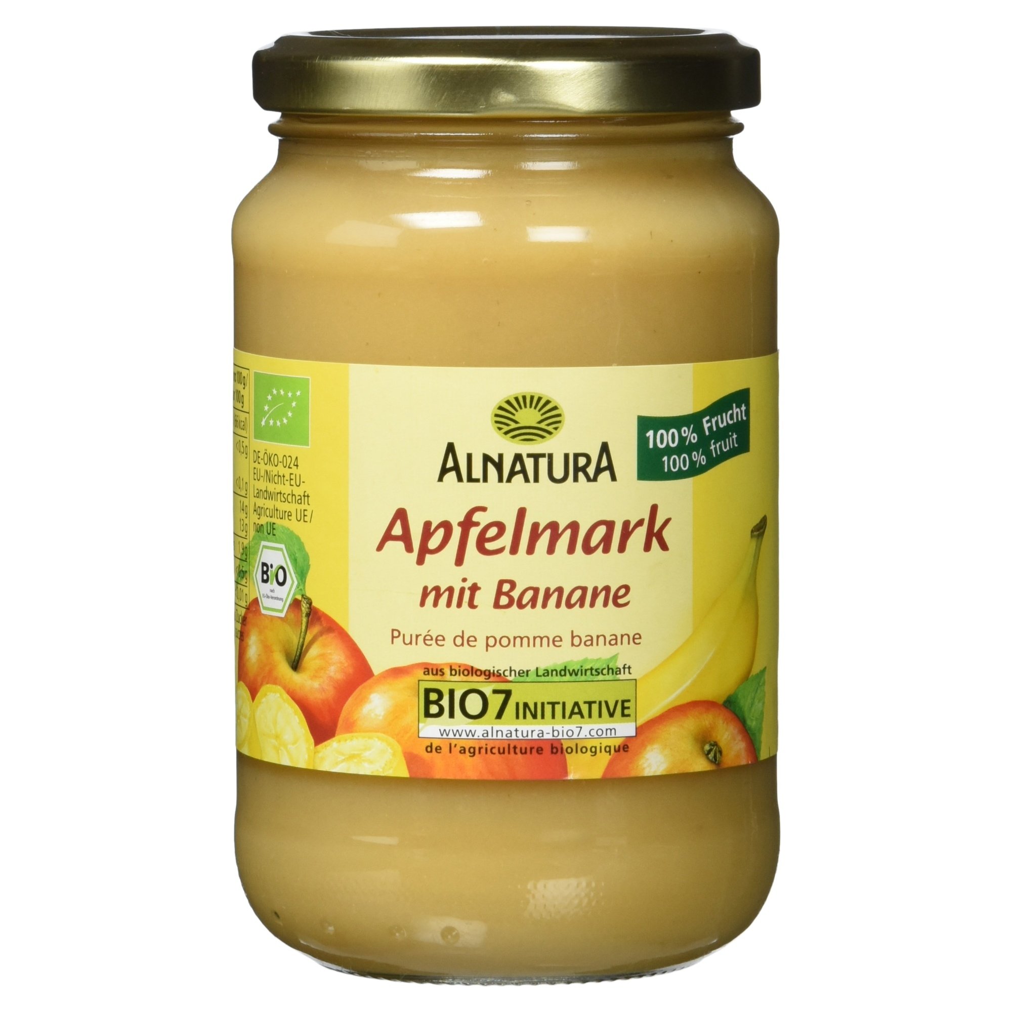 Alnatura Bio Apfelmark mit Banane, Vegan, 360g