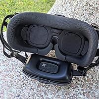 Vista 4 de Combo de acolchado de espuma y película de vidrio templado para DJI Goggles N3 – Almohadilla ocular a prueba de polvo y protector de pantalla HD