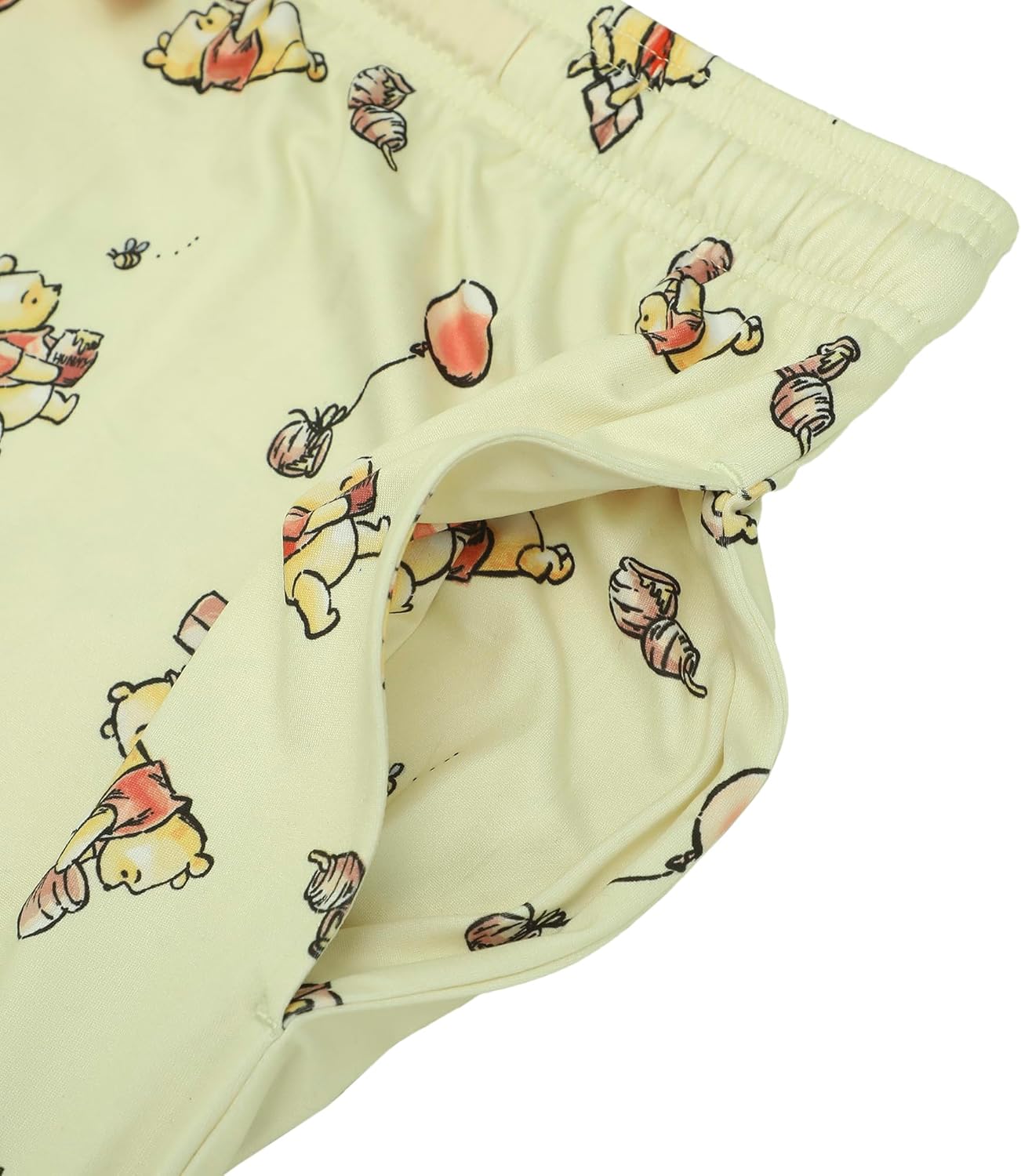 Bioworld Winnie The Pooh Balloons & Honey Unisex Off-White Sleep Pajama Pants - Image 3