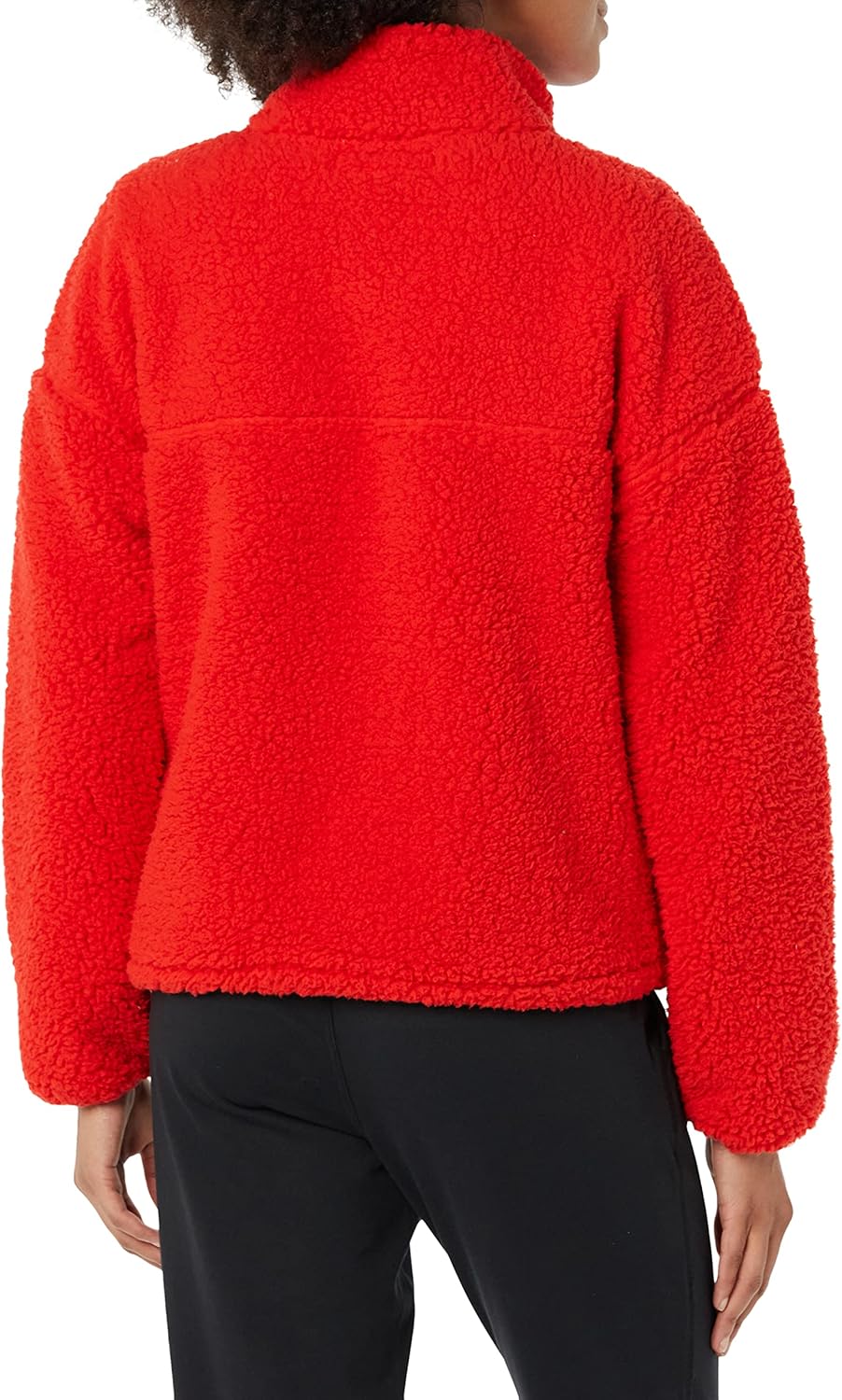 Amazon Essentials Women's Fleece Zip-Up Sherpa Jacket with Stand Neck - Image 2