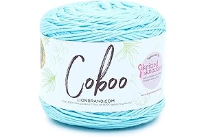 Lion Brand Coboo Yarn Skein: A Glacial Treat for Knitters