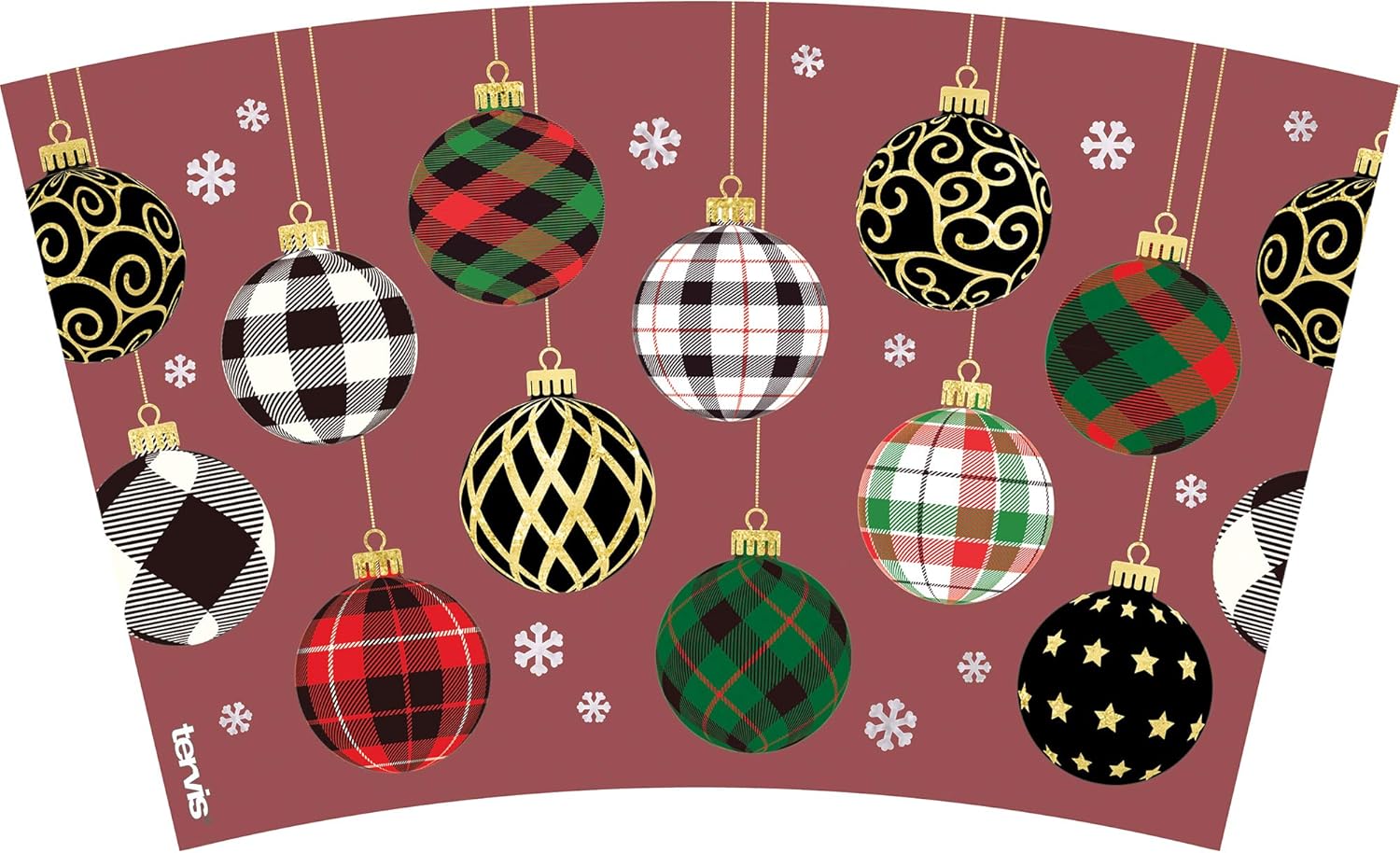 Tervis Christmas Holiday Ornaments Made in USA Double Walled Insulated Tumbler Travel Cup Keeps Drinks Cold & Hot, 16oz, Classic - Image 2