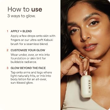 Live Tinted Hueglow Mini Liquid Highlighter Drops Serum - Dawn, 0.46 oz