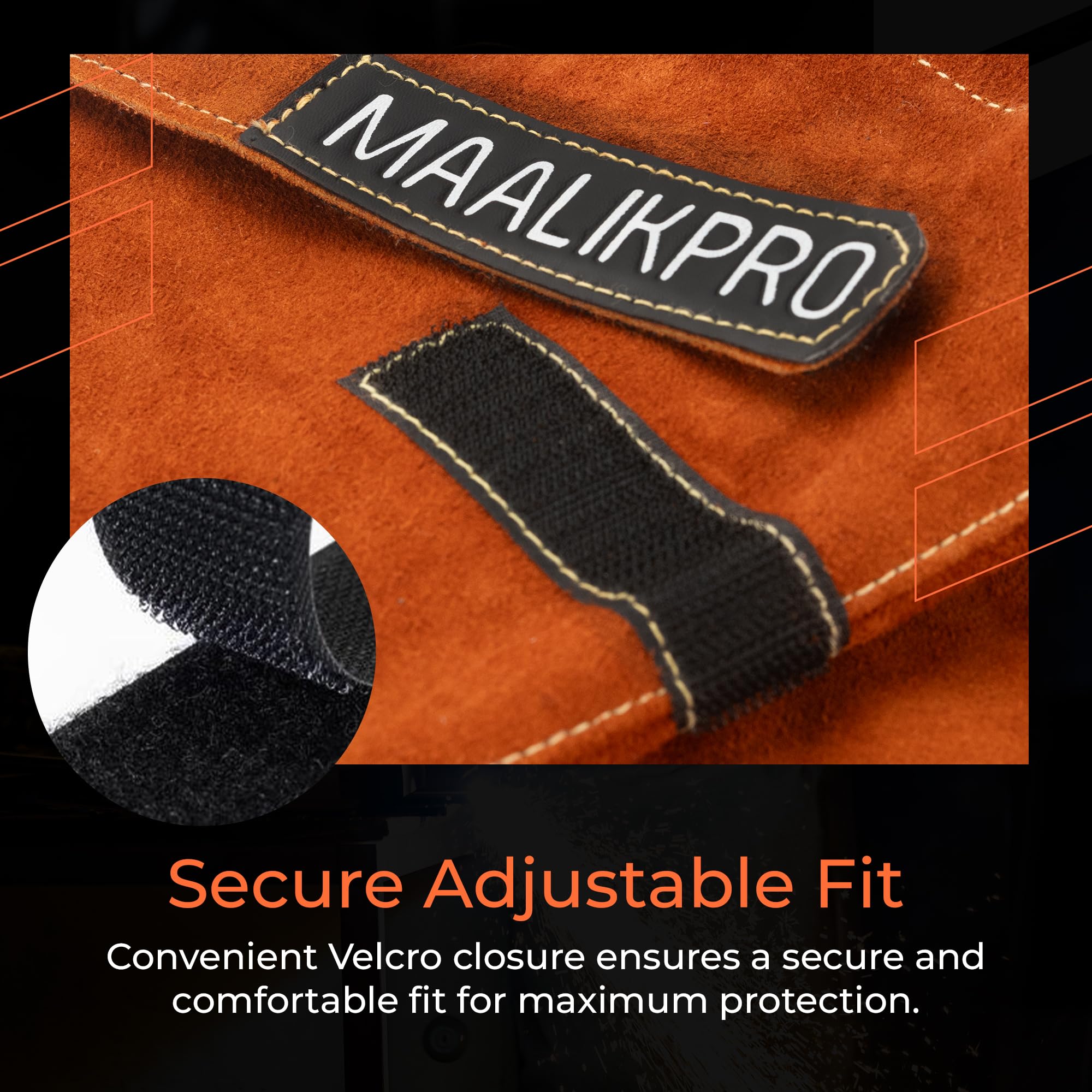Mangas de trabajo de soldadura de cuero, resistentes al calor y al fuego, para hombres y mujeres, ideales para soldadura y trabajo industrial
