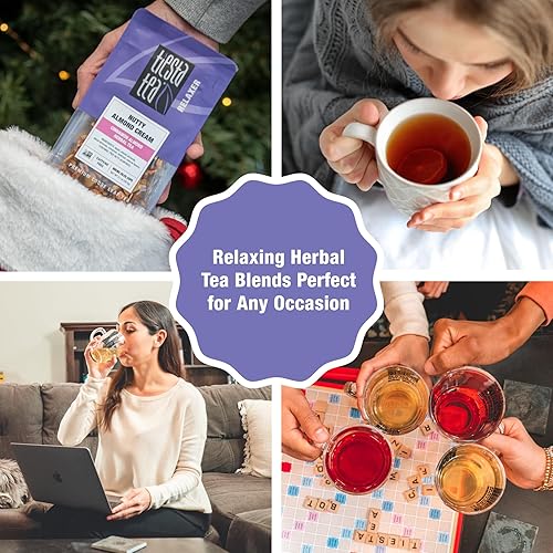 Miniatura 7 de Tangy Té de pera-Berry Pear-Adise - Bolsa de té 24 onzas libre de cafeína hojas sueltas hierbas mezcla de té relajante