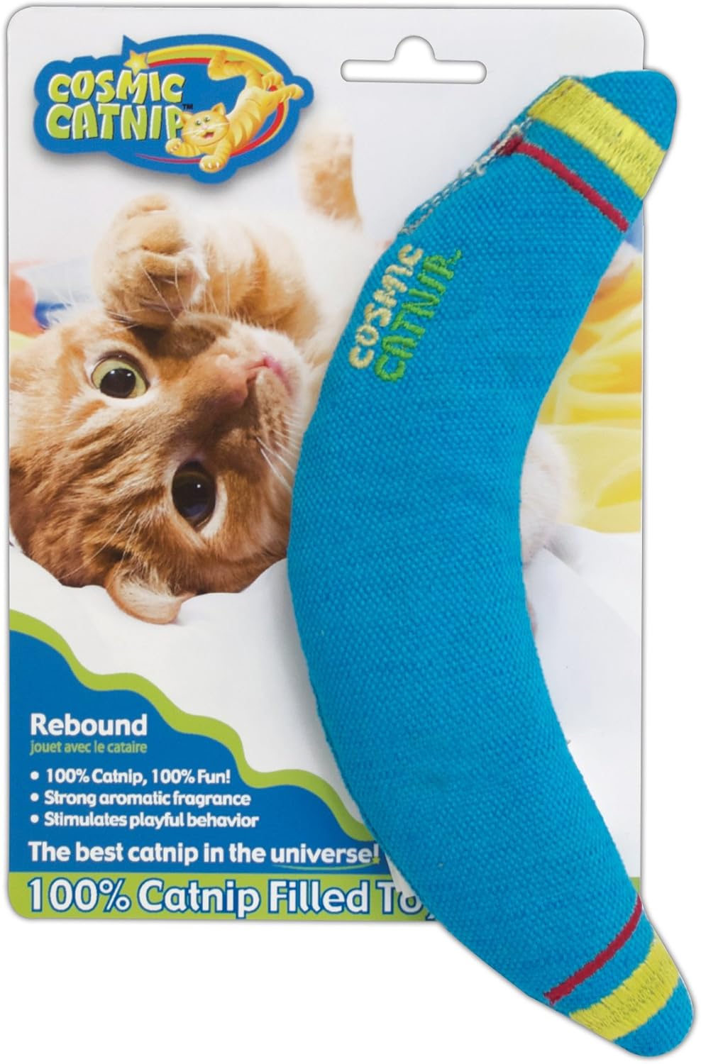 OurPets 100-Percent Catnip Filled Boomerang Cat Toy, Rebound