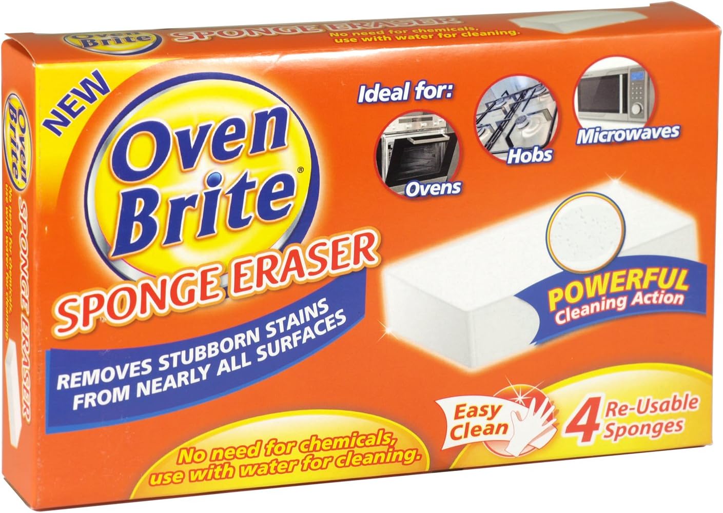 3 x Oven Brite Sponge Eraser 4 Pack Amazon.co.uk Home & Kitchen