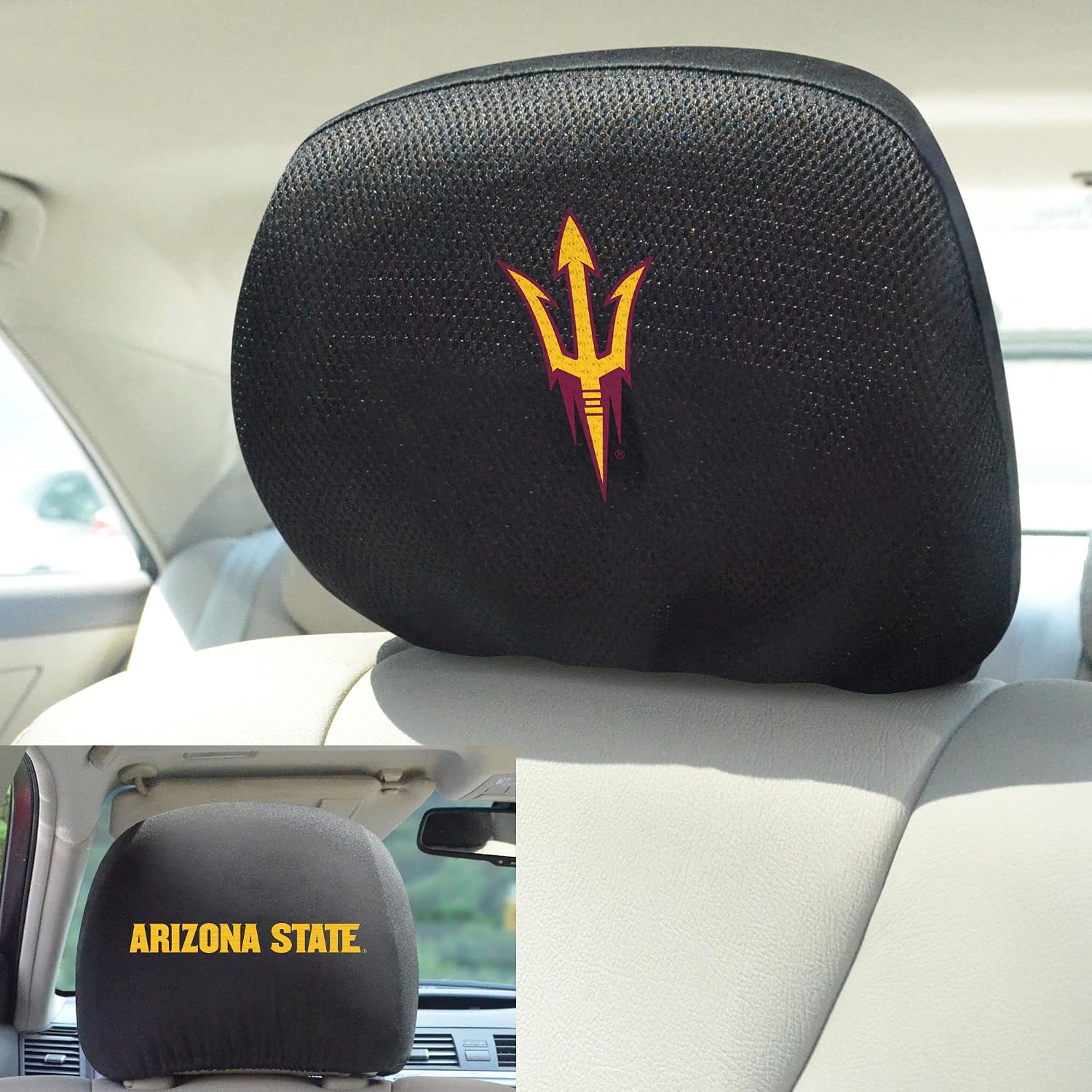 FANMATS NCAA Unisex-Adult Head Rest Cover
