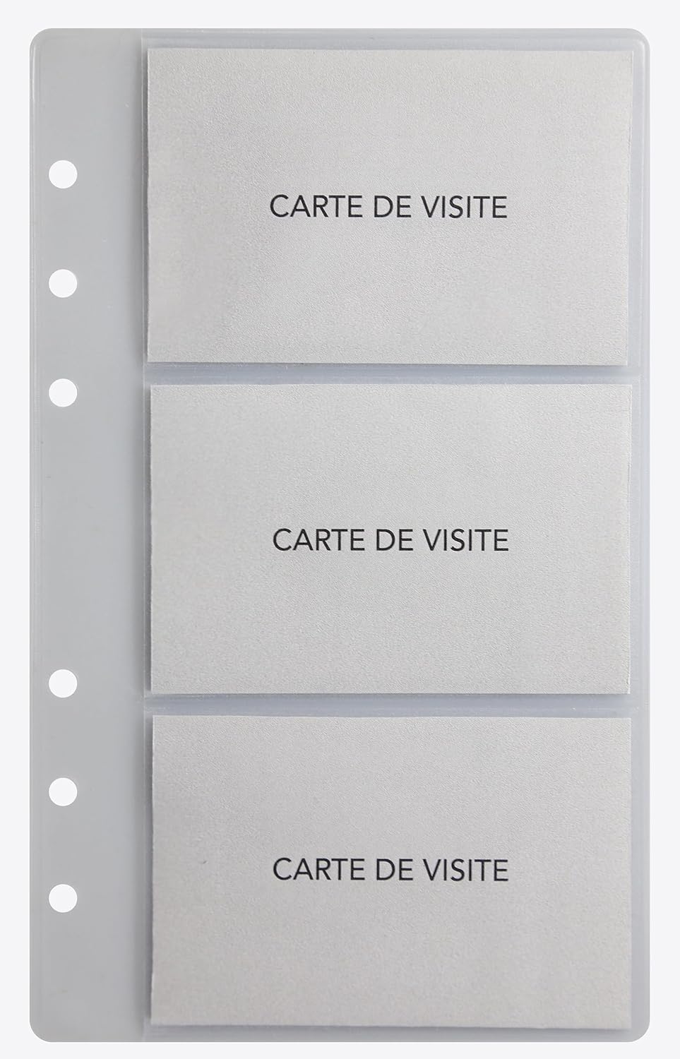 Exacompta Exatime 17 18208 Sleeves for Business Card Book Pack of 5 Transparent