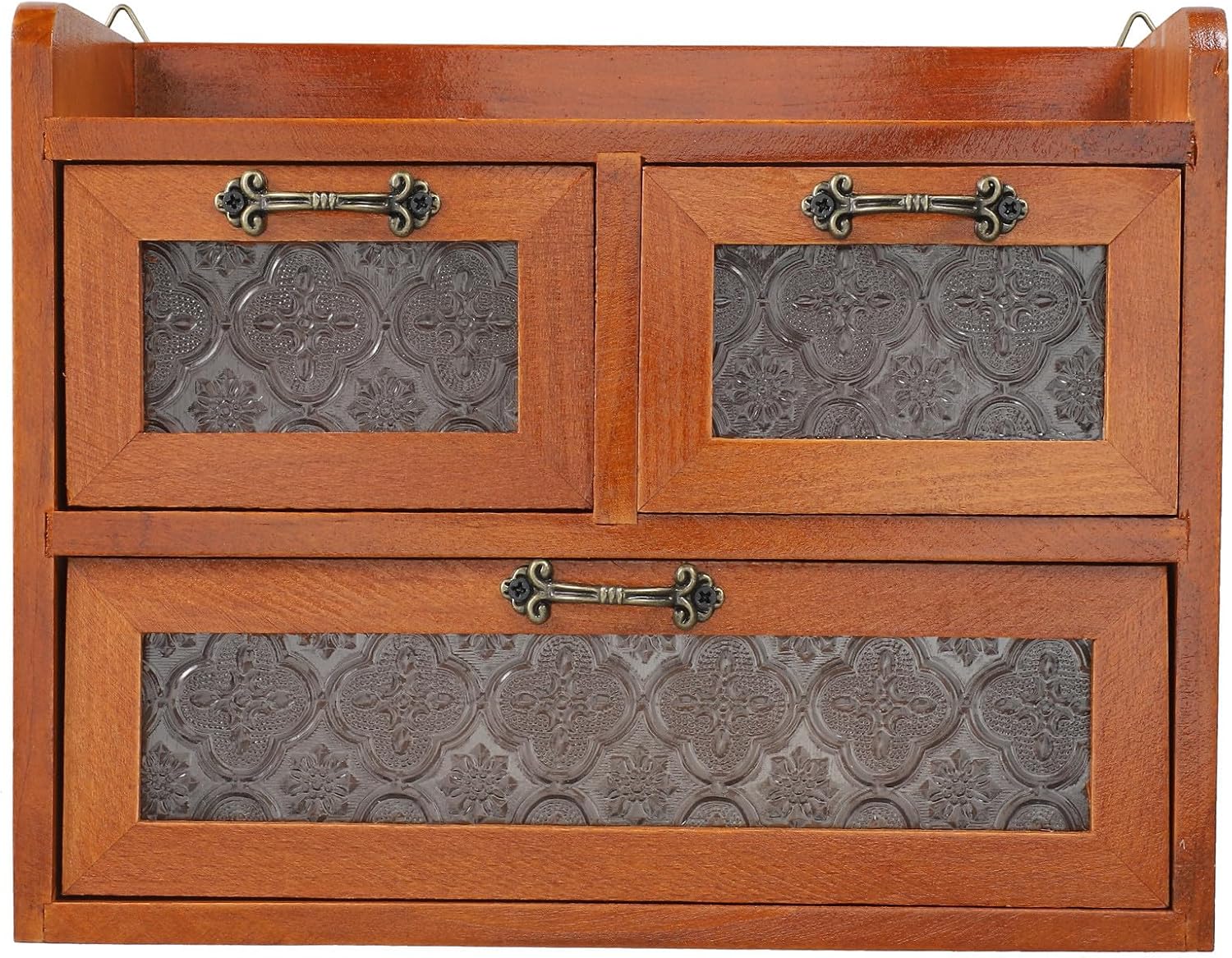 Vintage Wooden Desktop Display Cabinet Timeless Wooden Material Multifunctional Organizer for Jewelry and Collection Models Chic Tabletop Wood Rack Sturdy and Decorative Storage