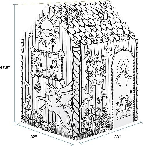 Miniatura 2 de Bankers Box at Play Color Grande en Casa de Juegos de Unicornio, Casa de Juegos de Cartón y Actividad de Manualidades de Tamaño Real para Niños