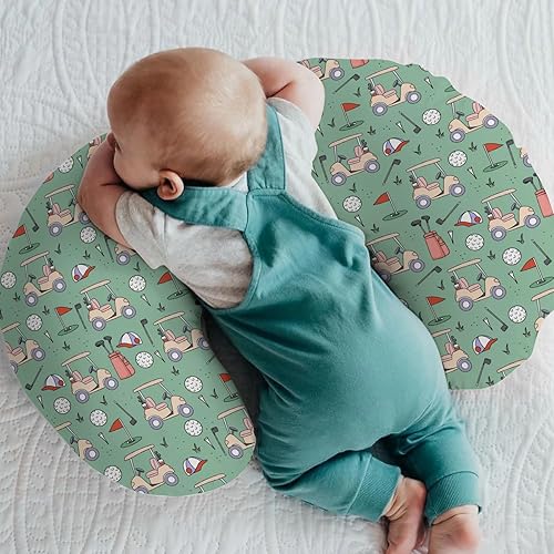 Miniatura 2 de Fundas de almohada de lactancia para bebés de golf para niños y niñas, deportes, golf, guardería, alimentación, almohadas para lactancia materna,