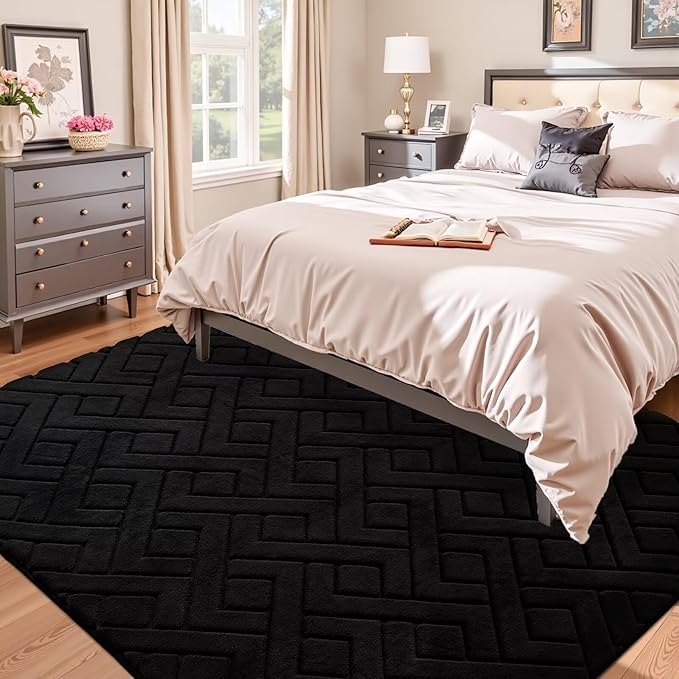 Alfombra de área lavable 5x7 para dormitorio y sala miniatura 2