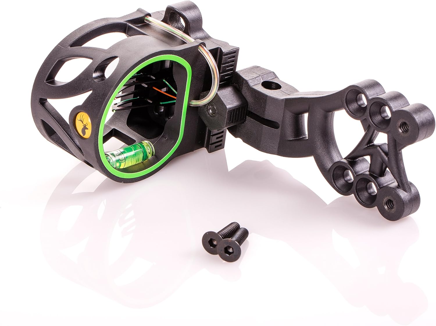 Trophy Ridge Mist Sight with Green Hood Accent for Quicker Sight Acquisition and Reversible Mount Design for Use with Left and Right-hand Bows , Black : Sports & Outdoors