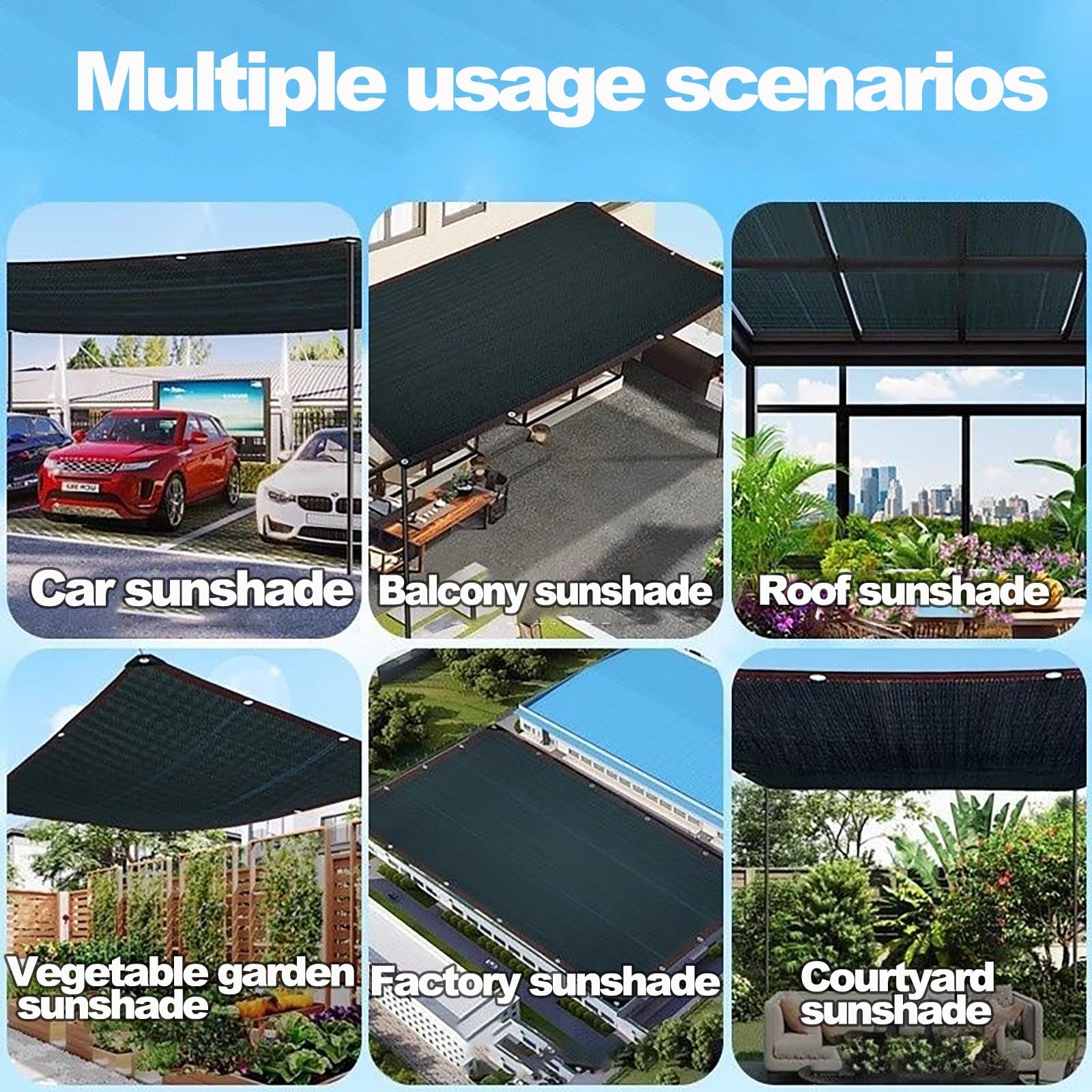 Red de Sombra 3.5x4m con Ojales, Malla Sombra 90% UV Toldo Vela de Sombra, Red de Sombra Al Aire Libre para Invernadero, Jardín, Pérgola, Patio Césped