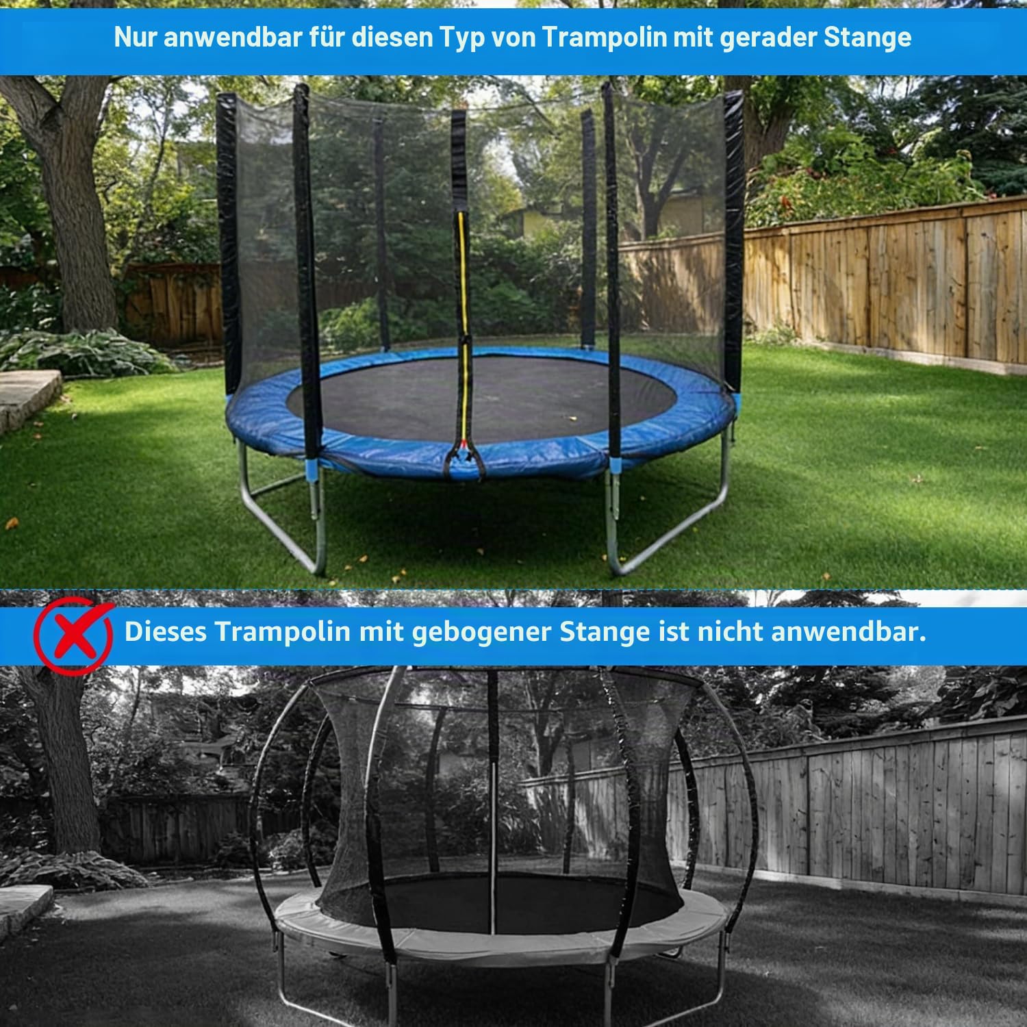 Trampolin-Zelt, wasserdicht, UV-Schutz, Trampolin-Zelt, runde Schattenabdeckung, Sonnenschutz für Partys im Freien, Picknicks und Gemeinschaftsaktivitäten