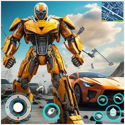 Octopus Real Robots War Car Transform Game : Real Robot Fighting Battle Games